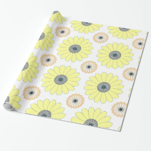 Papier Cadeau Motif continu de tournesols