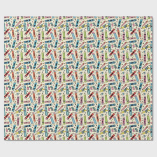 Papier Cadeau motif crayon