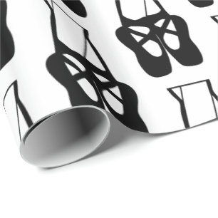 Papier Cadeau Motif Cute Ballet Dancer Jambes & Chaussons