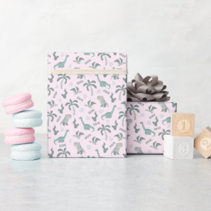 Papier Cadeau Motif Cute Dinosaur