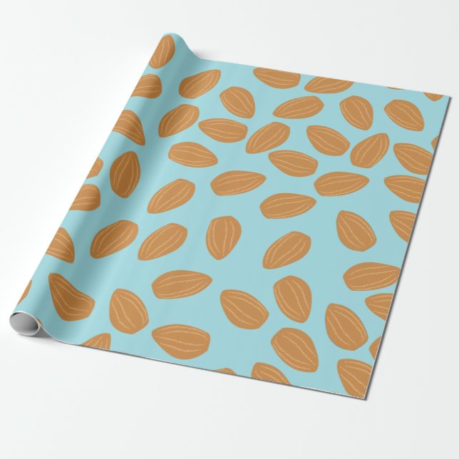Papier Cadeau Motif d'amandes (Déroulé)