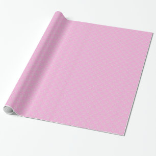 Papier Cadeau Motif damassé rose et blanc