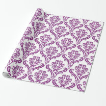 Motif Damassé Violet