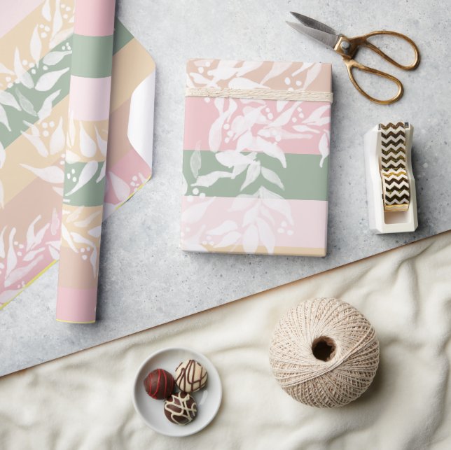 Papier Cadeau Motif d'aquarelle couleur bloc couleur (Artisanat)