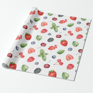 Papier Cadeau Motif d'aquarelle couleur rustique