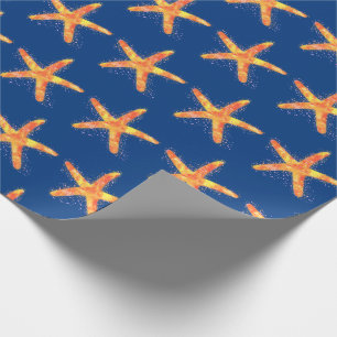 Papier Cadeau Motif d'aquarelle Starfish
