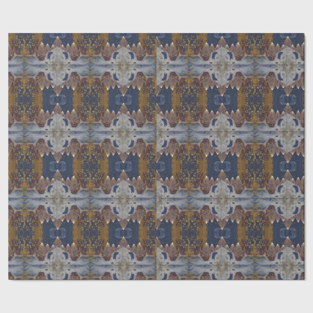 Papier Cadeau Motif d'arbre de Noël moderne (Couture)