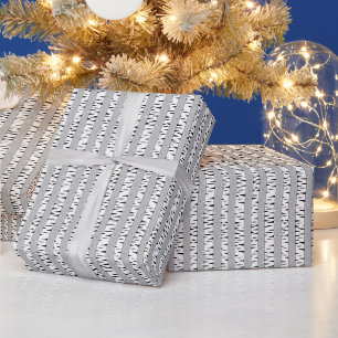 Papier Cadeau Motif d'arbres de bouleau