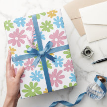Motif d'art floral coloré rétro pour l'été