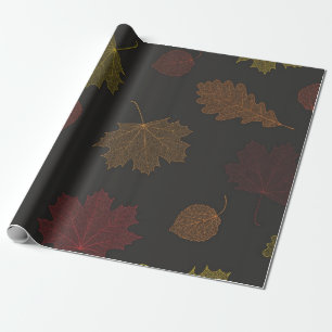 Papier Cadeau Motif d'automne
