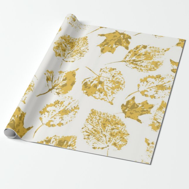 Papier Cadeau Motif d'automne (Déroulé)