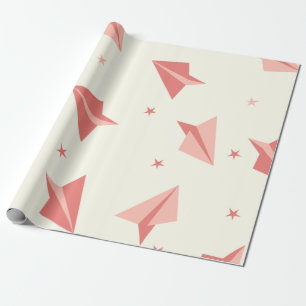 Papier cadeau Motif d'avion Cute Pastel