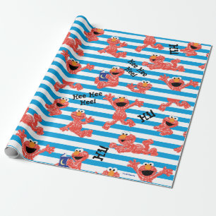 Papier Cadeau Motif de bande Crayon Elmo