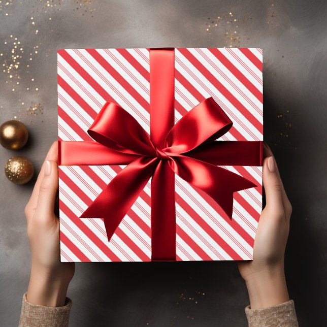 Papier Cadeau Motif de bande sucre de canne (Créateur téléchargé)