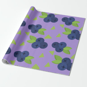 Papier Cadeau motif de bleuets
