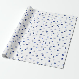 Papier Cadeau Motif de bleuets éparpillés