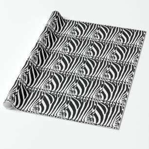 Papier Cadeau Motif de bloc Zebra