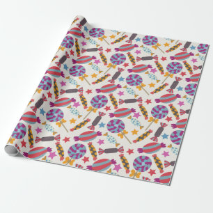 Papier Cadeau Motif de bonbons   motif Lollies   lollipop 46