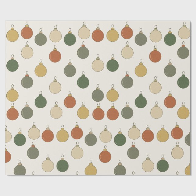 Papier Cadeau Motif de boules rondes			 (Plat)