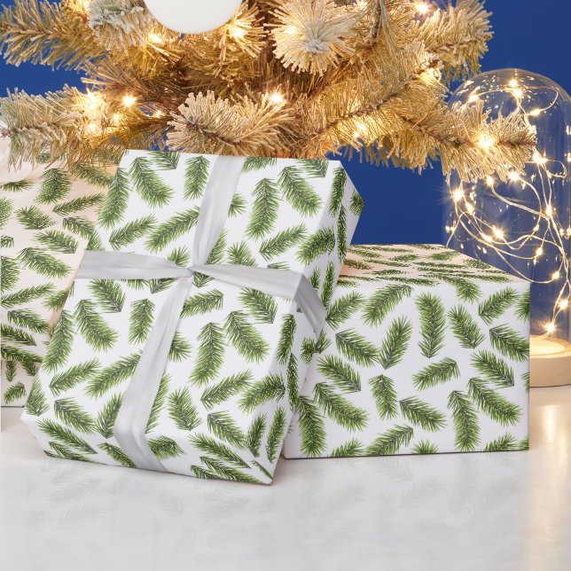 Papier Cadeau Motif de branche persistante (Vacances)