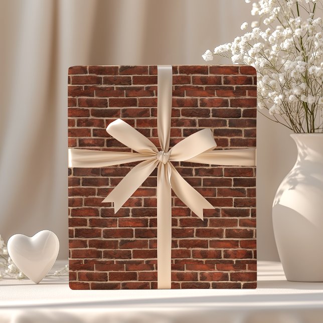 Papier Cadeau Motif de briques (Créateur téléchargé)