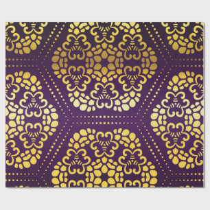 Papier Cadeau Motif de brocart