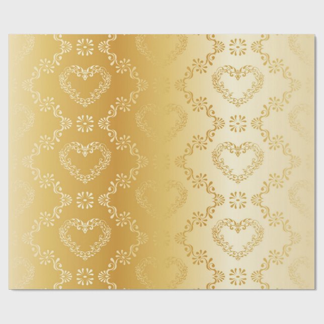 Papier Cadeau Motif de brocart (Plat)