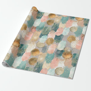 Papier Cadeau Motif de brosse vertical dynamique (2)