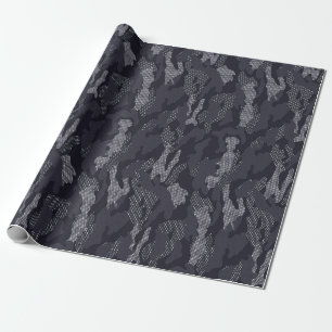 Papier Cadeau Motif de camouflage artistique de l'armée