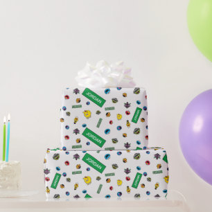 Papier Cadeau Motif de caractères de rue Sésame
