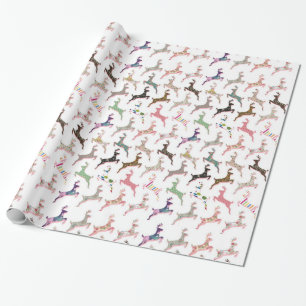 Papier Cadeau Motif de cerfs à la mode