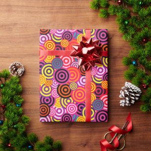 PAPIER CADEAU MOTIF DE CERLCS FUNKY