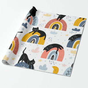 Papier Cadeau Motif de chat