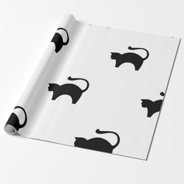 Papier Cadeau Motif de chat (Déroulé)