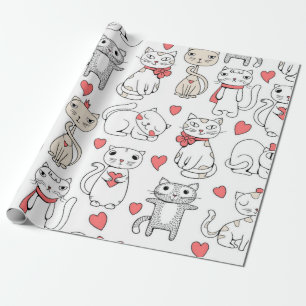 Papier Cadeau Motif de chat