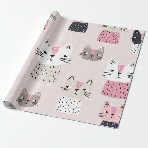 Papier Cadeau Motif de chat