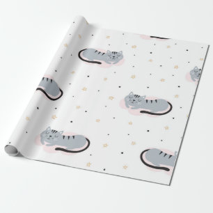 Papier Cadeau Motif de chat