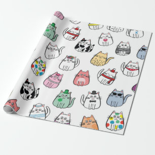 Papier Cadeau Motif de chat