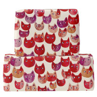 Motif de chat coloré amusant