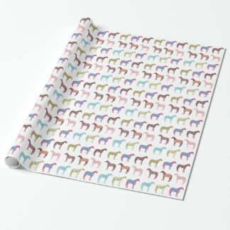 Papier Cadeau Motif de cheval coloré