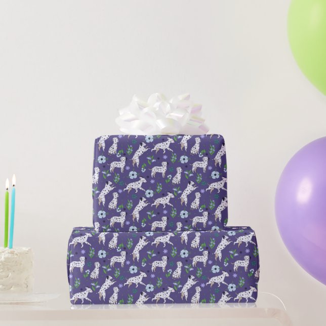 Papier Cadeau Motif de chiens dalmatiens mignons (Cadeaux de fête)