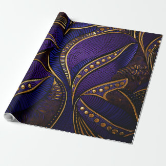 Papier Cadeau Motif de cire Royal Afro