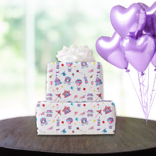 Papier Cadeau Motif de cirque vintage