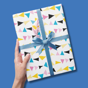Papier Cadeau Motif de confetti géométrique moderne