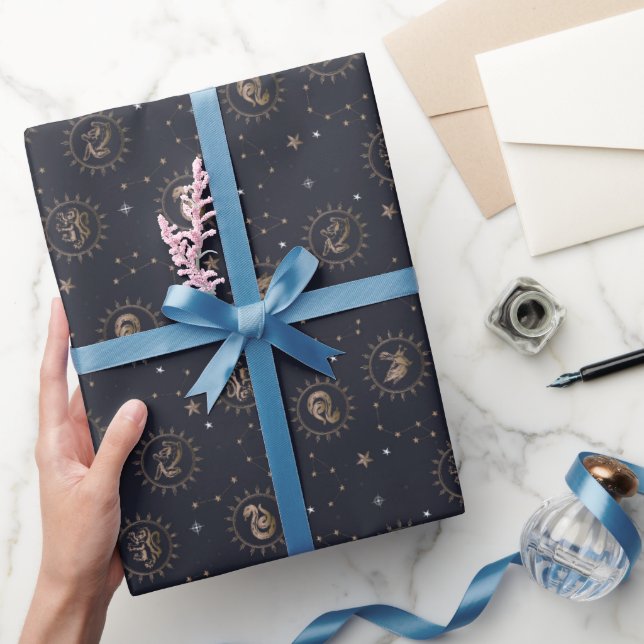 Papier Cadeau Motif de constellation des blasons des maisons de  (Cadeaux)