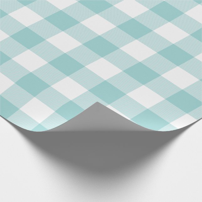 Papier Cadeau Motif de contrôle de Buffalo d'Aqua (Coin)