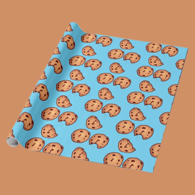 Papier Cadeau Motif de cookies à puces de chocolat (Créateur téléchargé)