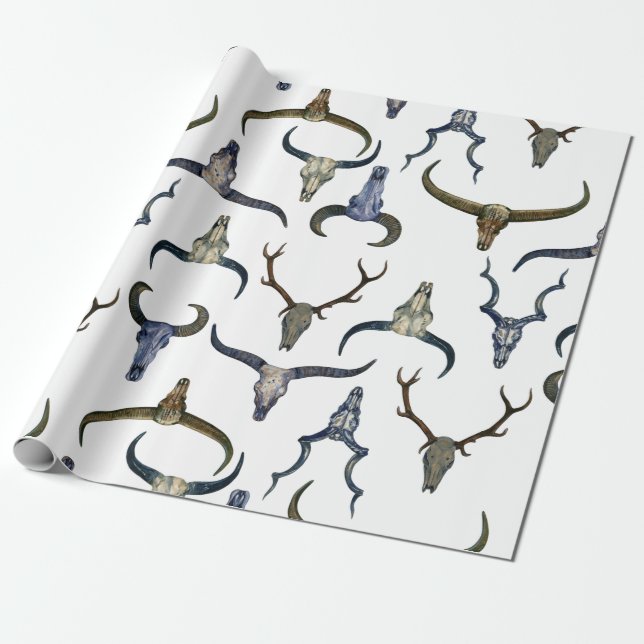 Papier Cadeau Motif de corne de cerf (Déroulé)