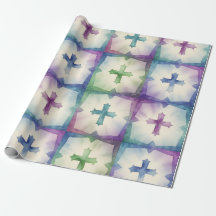 Motif de croix abstrait foi aquarelle jolie
