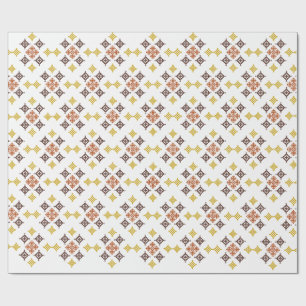 Papier Cadeau Motif de croix mosaïque
